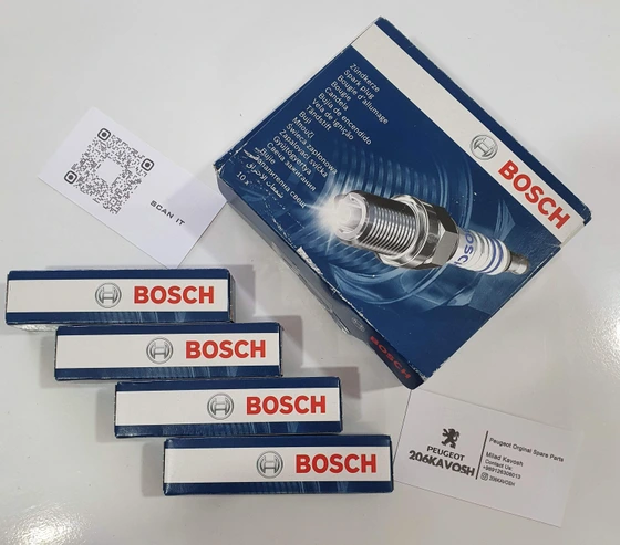 تصویر شمع ۲۰۶ تیپ ۵ TU5 بلند برند بوش bosch روسیه ا Bosch Bosch