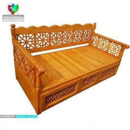 تصویر تخت چوبی سنتی 150*70 کد CH658 