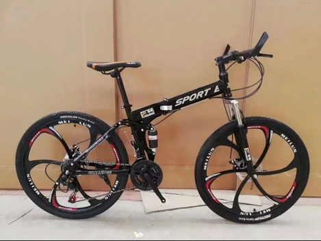 تصویر دوچرخه تاشو اسپرت Sport شش پره بدنه استیل سایز 26 