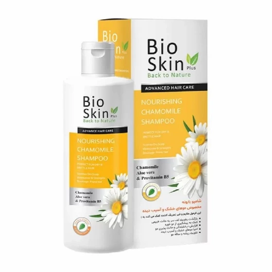 تصویر شامپو بابونه Bio Skin Plus ا BioSkinPlus Herbal Extract Nourishing Chamomile Shampoo For Dry and Damaged Hair BioSkinPlus Herbal Extract Nourishing Chamomile Shampoo For Dry and Damaged Hair