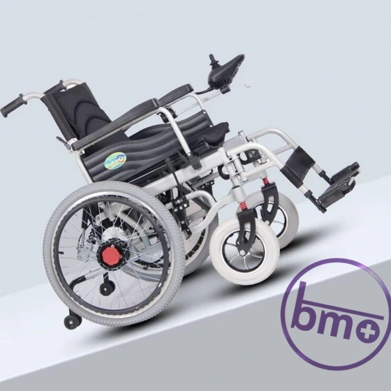 تصویر ویلچر برقی تاشو وارداتی مدل WT_100t (طرح جدید) ا electric wheelchair wt_100t (new face) electric wheelchair wt_100t (new face)