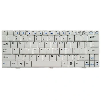 تصویر کیبرد لپ تاپ ام اس آی U100 سفید ا Keyboard Laptop MSI U100 White Keyboard Laptop MSI U100 White