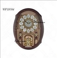 تصویر ساعت دیواری ویولت، بیضی با شماره های گردان مدل WF19704 