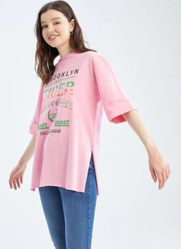 تصویر تی شرت آستین کوتاه زنانه دیفکتو ا defacto  | 
              276547725 defacto  | 
              276547725