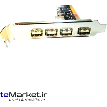 تصویر کارت USB2.0 چهار پورت مدل P-net 