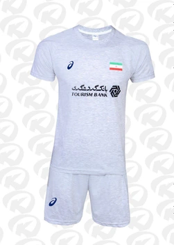 تصویر پیراهن و شورت ورزشی تمرینی تیم ملی والیبال 