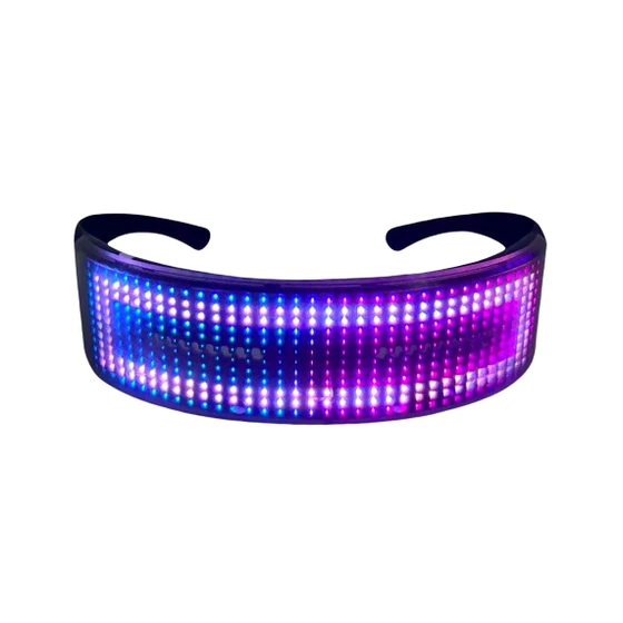 تصویر عینک هوشمند با قابلیت اتصال به گوشی مدل LED Party ا LED Party Smart Glasses BT LED Party Smart Glasses BT