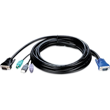 تصویر کابل کی وی ام سوئیچ دی لینک مدل 403 ا KVM-403 4 in 1 PS2/USB 5M KVM Cable KVM-403 4 in 1 PS2/USB 5M KVM Cable