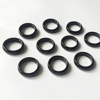 تصویر Black Agate Ring حلقه سنگ عقیق سیاه | انگشتر 