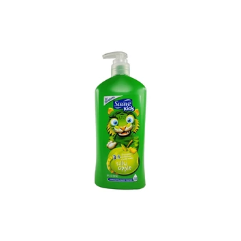تصویر شامپو بچه ۱×۳ سوآو کیدز شامپو + نرم کننده و شامپو بدن مدل سیب، ۵۳۲ میل Suave Kids 3-in-1 Silly Apple Shampoo, Conditioner and Body Wash, 532ml 