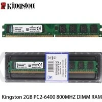 تصویر رم دسکتاپ DDR2 تک کاناله 800 مگاهرتز کینگستون ظرفیت 2 گیگابایت ا Kingston DDR2 800MHz Single Channel Desktop RAM 2GB Kingston DDR2 800MHz Single Channel Desktop RAM 2GB