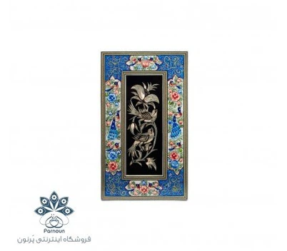 تصویر تابلو قلم‌زنی اصفهان با قاب زیبای نگارگری 