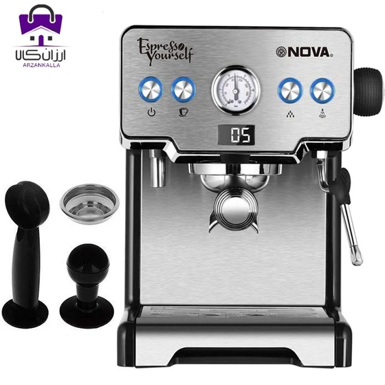 تصویر اسپرسو ساز نوا ۱۲۸ (استوک) ا NOVA NCM-128EXPS Espresso Maker NOVA NCM-128EXPS Espresso Maker