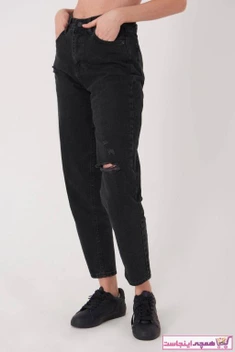 تصویر شلوار جین زنانه تابستانی برند Addax رنگ نقره ای کد ty73208647 