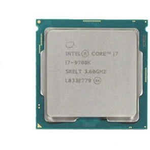 تصویر سی پی یو اینتل مدل Core i7-9700K هشت-هسته ای با سرعت تا 4.9 گیگاهرتز ا Intel Core i7-9700K Desktop Processor 8 Cores up to 3.6 GHz Turbo unlocked LGA1151 300 Series 95W CPU Only Intel Core i7-9700K Desktop Processor 8 Cores up to 3.6 GHz Turbo unlocked LGA1151 300 Series 95W CPU Only