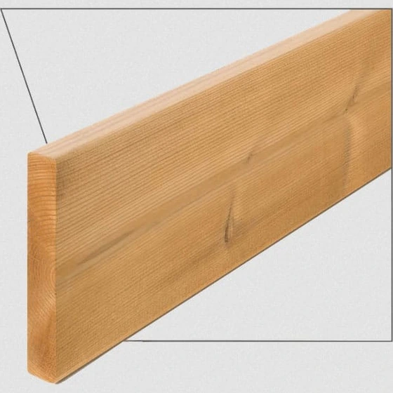 تصویر ترمووود - پروفیل چوب ترمو ساده مدل SHP-Size16 با تکنولوژی فنلاند 