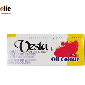 تصویر رنگ روغن وستا ۱۰ رنگ ۳۷میل ا vesta oilcolor vesta oilcolor