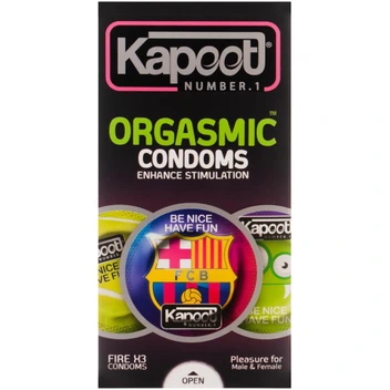 تصویر کاندوم خاردار‌وتاخیری کاپوت مدل Orgasmic بسته 12 عددی ا Kapoot Orgasmic Condoms Kapoot Orgasmic Condoms
