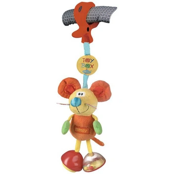 تصویر عروسک گیره ‌دار جغجغه‌ای موش پلی گرو Playgro 