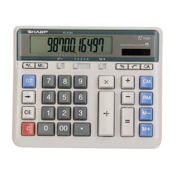 تصویر ماشین حساب مدل EL-2135 شارپ ا Sharp EL-2135 Calculator Sharp EL-2135 Calculator