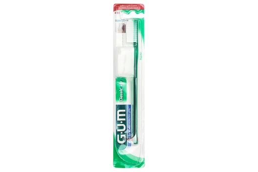 تصویر مسواک کلاسیک ۴۱۱ نرم جی یو ام 1 عددی ا 411 Classic Toothbrush GUM 411 Classic Toothbrush GUM