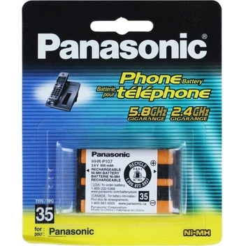 تصویر باتری اورجینال تلفن بیسیم پاناسونیک Panasonic HHR-P107 ا Panasonic HHR-P107 Original Battery Panasonic HHR-P107 Original Battery