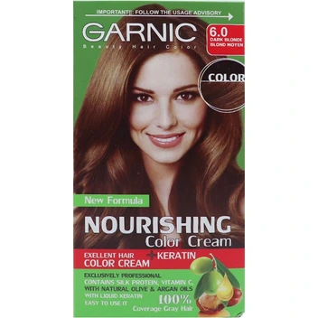 تصویر کیت رنگ مو مغذی زنانه گارنیک شماره 6 ا Nourishing Hair Color Cream Kit No 6 Nourishing Hair Color Cream Kit No 6