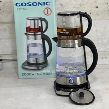 تصویر چای ساز گوسونیک مدل GST-769 - گارانتی اصالت و سلامت فیزیکی کالا ا Gosonic GST-769 Tea Maker Gosonic GST-769 Tea Maker