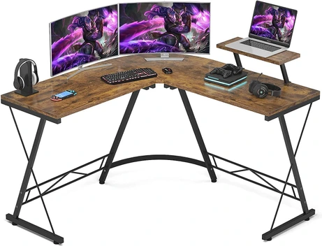تصویر میز گیمینگ برند Computer Desk مدل  ‎ 50.8 اینچی گوشه کامپیوتر L شکل |B09FP4L1QT- زمان تحویل 2 تا 3 هفته کاری 