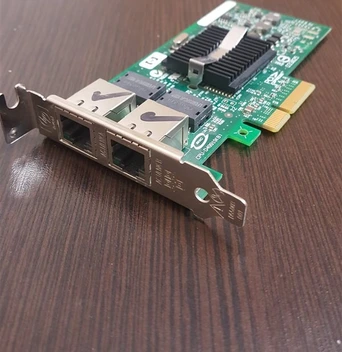 تصویر کارت شبکه 2پورت الکتریکال برد توسعه ای PCIe سرور اچ پی HP Proliant Servers 1Gb-Ethernet  DP-RJ45-10/100/1000Mb NC360T PCI-E X4 Network Adapter Card/Board (412651-001)(412648-B21)(412646-001) 