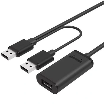 تصویر کابل افزایش طول اکتیو USB 2.0 یونیتک مدل Y-277 