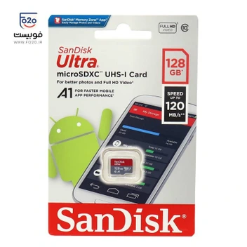 تصویر مموری کارت میکرو سن دیسک SanDisk Ultra 120MB/s 128GB 