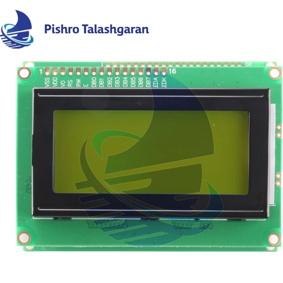 تصویر LCD کاراکتری 16*4 سبز 
