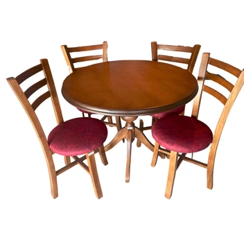 تصویر میز و صندلی ناهارخوری ۴ نفره گالری چوب آشنایی مدل ۶۶۱ 