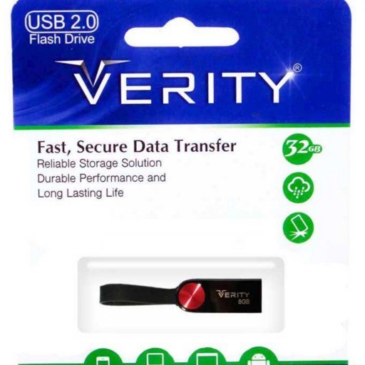 تصویر فلش ۳۲ گیگ وریتی VERITY V815 ا VERITY V815 32GB USB2.0 Flash Memory VERITY V815 32GB USB2.0 Flash Memory