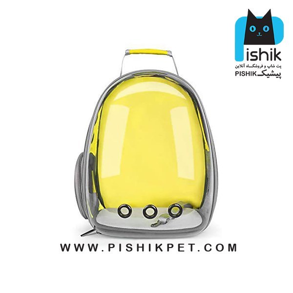 تصویر کیف حمل سگ و گربه شیشه ای 