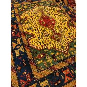 تصویر فرش 6 متری دستباف – چله و گل ابریشم – کد 1/39 
