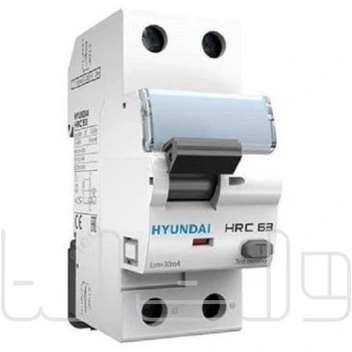 تصویر کلید محافظ جان (RCCB) هیوندای (HYUNDAI) 25 آمپر دو پل  مدل HRC 