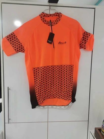 تصویر تی شرت دوچرخه سواری اسپید طرح دار نارنجی کد-SPO3485 