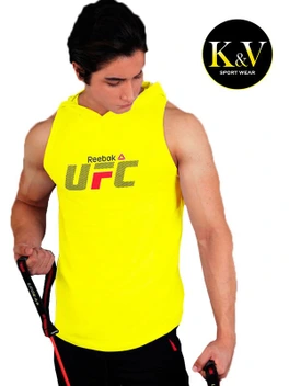 تصویر رکابی کلاهدار بدنسازی مردانه ufc ا Ufc mens bodybuilding hoodie Ufc mens bodybuilding hoodie