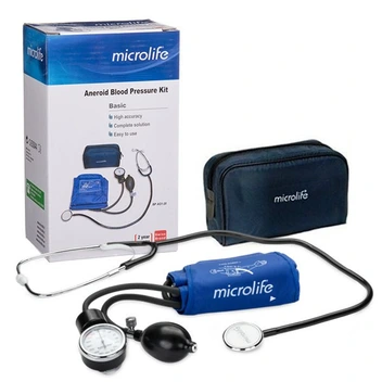 تصویر کیت فشارسنج عقربه ای مدل AG1-20 مایکرولایف ا Microlife Aneroid Blood Pressure Kit Microlife Aneroid Blood Pressure Kit