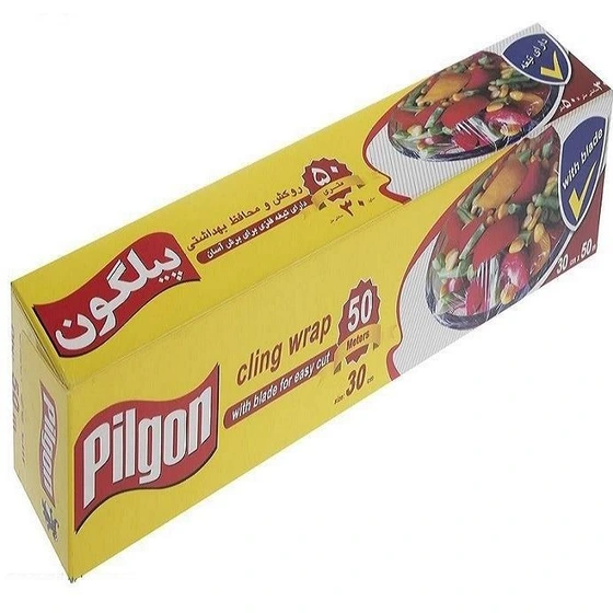 تصویر روکش محافظ غذا جعبه ای تیغدار 50 متر پیلگون ا پینکت پینکت
