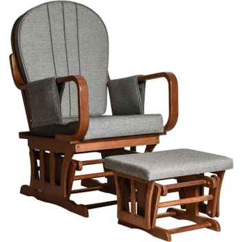 تصویر صندلی راک مدل آمادای به همراه پاف ا Rocking Chair Rocking Chair