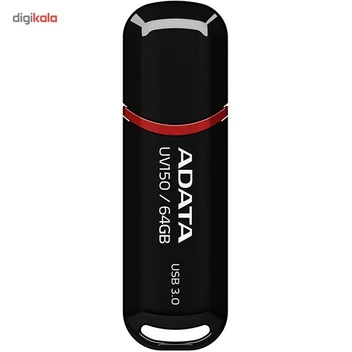 تصویر فلش مموری ای دیتا مدل DashDrive UV150 ظرفیت 64 گیگابایت ا ADATA DashDrive UV150 Flash Memory - 64GB ADATA DashDrive UV150 Flash Memory - 64GB