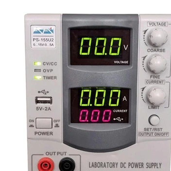 تصویر منبع تغذیه آداک (+ضمانت ) PS-155U2 15V/5A +USB ا ADAK PS-155U2 Linear Power Supply ADAK PS-155U2 Linear Power Supply