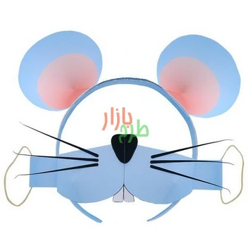 تصویر الگوی برش و آموزش ساخت تل سر و ماسک موش 