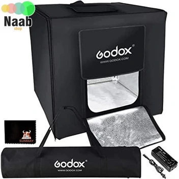 تصویر خیمه نور گودکس (دارای 2 منبع نور)Godox LSD-80 Box Light Tent 80cm 