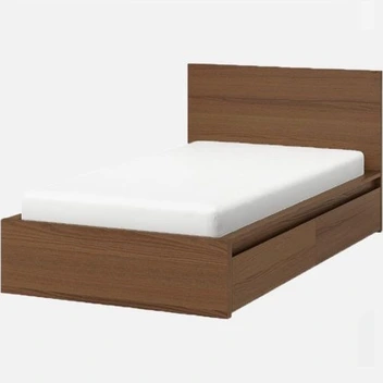 تصویر تخت خواب یک نفره مدل ایکیا 120 سانت 