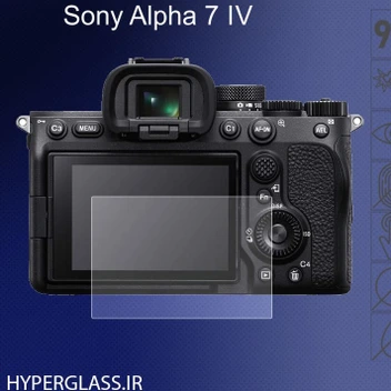 تصویر گلس محافظ صفحه نمایش دوربین سونی Sony A7 IV 