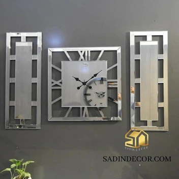 تصویر ست ساعت دیواری و آینه ی مدرن هایکو مدل 3 